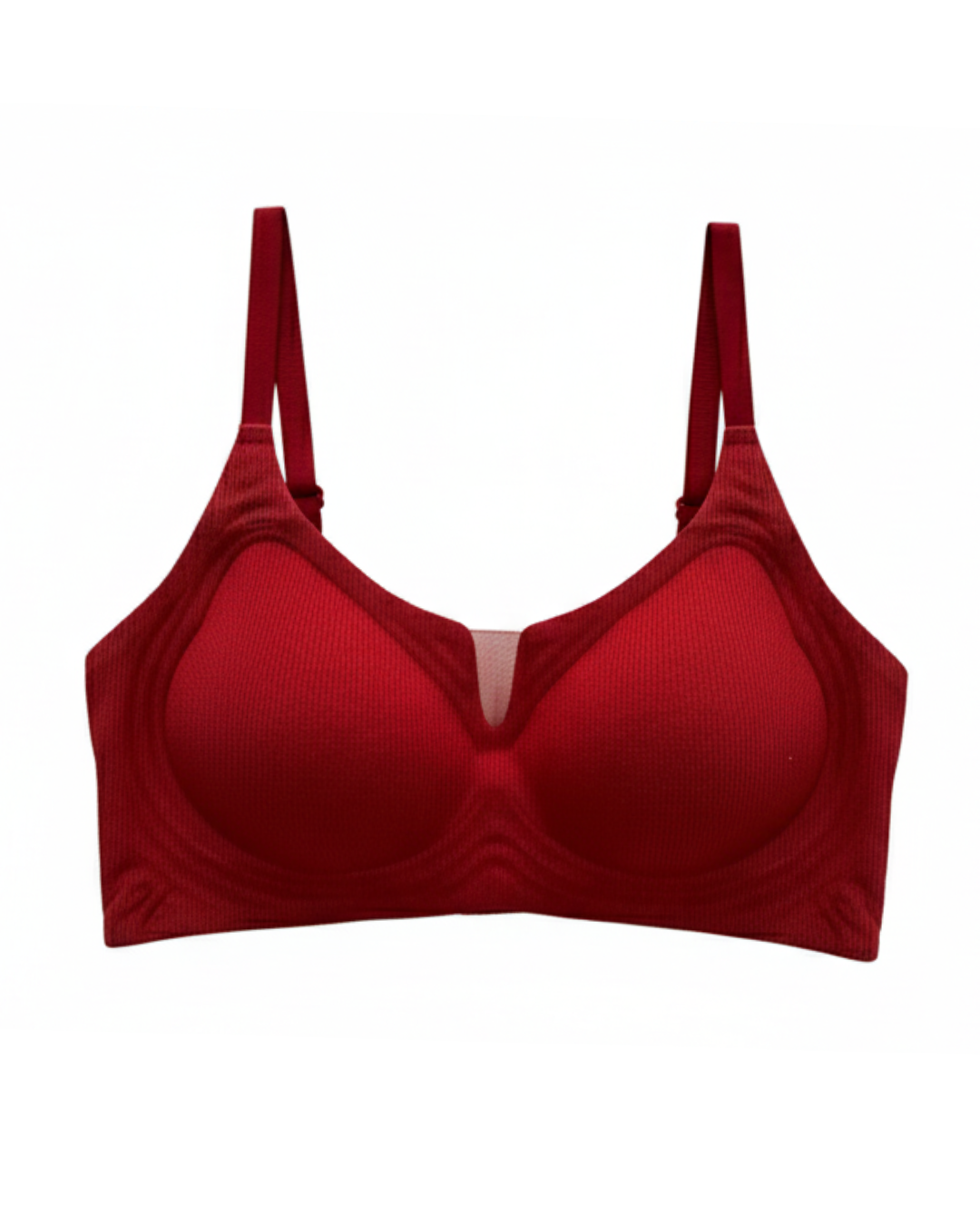 Padded Seamless Curve Bra - Maroon