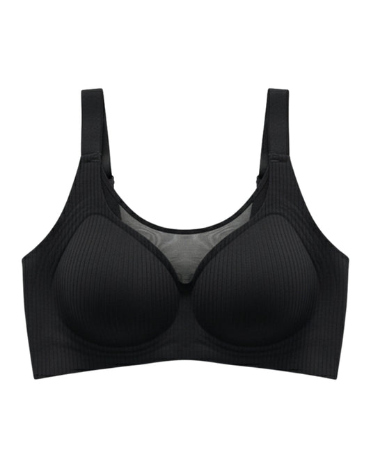 Padded Seamless Ease Bra - Black