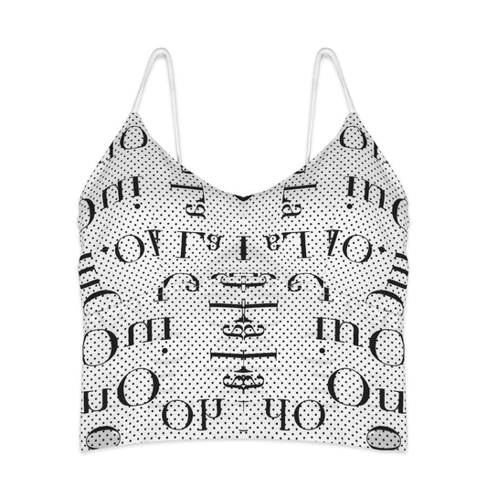 Bralette - Dots Strappy White