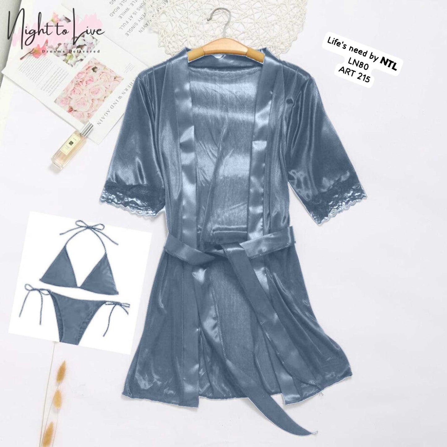 Short Nighty Set (N-T-L-43)