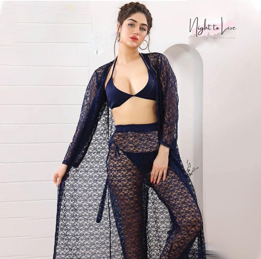 4 Piece Bridal Night Suit