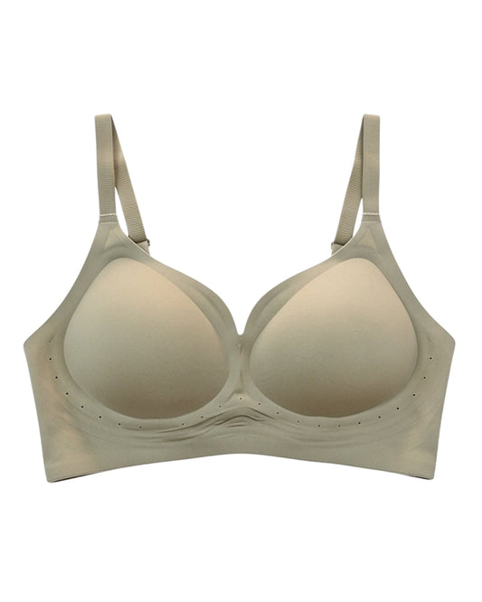 Padded Seamless Soft Bra - Olive Green