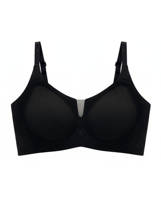 Padded Seamless Curve Bra - Black