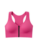 Sylas Zipper Pushup Sports Bra Pink