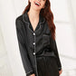 Black Silk Pj Set