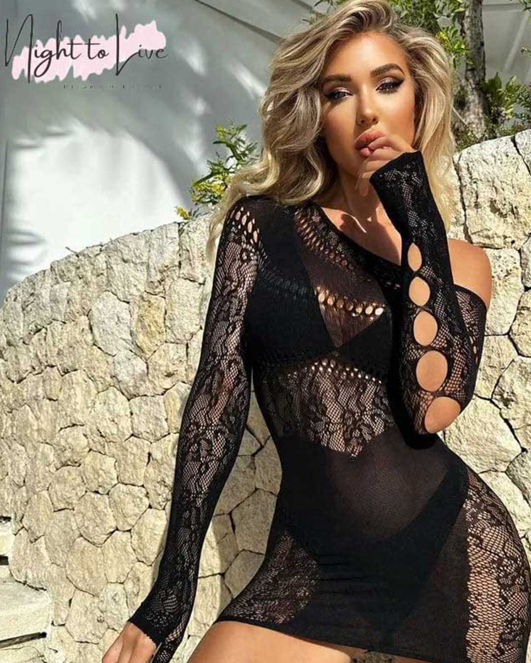 Mesh Fishnet Bodystocking Lingerie (N-T-L-109)