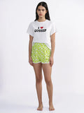 Gossip Printed T-Shirt with Short Night Suit