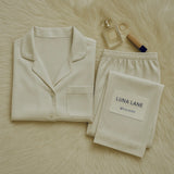 Silk PJ Set - WHITE