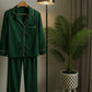 Silk PJ Set - GREEN