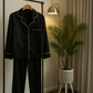 Silk PJ Set - BLACK