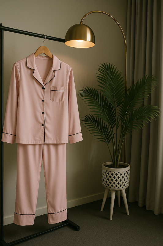 Silk PJ Set - PINK
