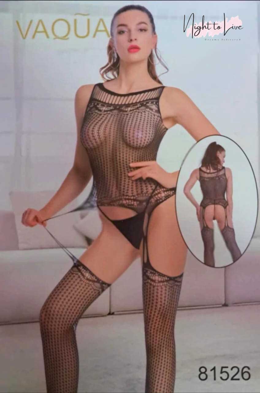 Mesh Fishnet Bodystocking Lingerie (N-T-L-104)