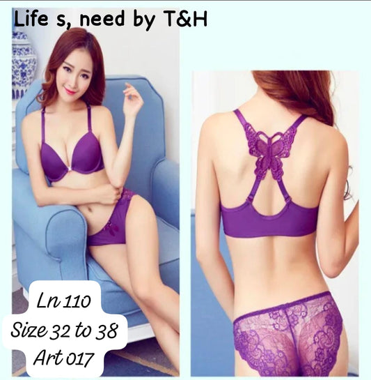 BUTTERFLY BRA-PANTY SET