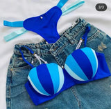 Imported Premium ICECREAM Bra & Panty Set with Beads – Soft Padded