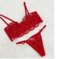 New High-Quality SEATHROUGH NET  Bra And Panty Set - 081
