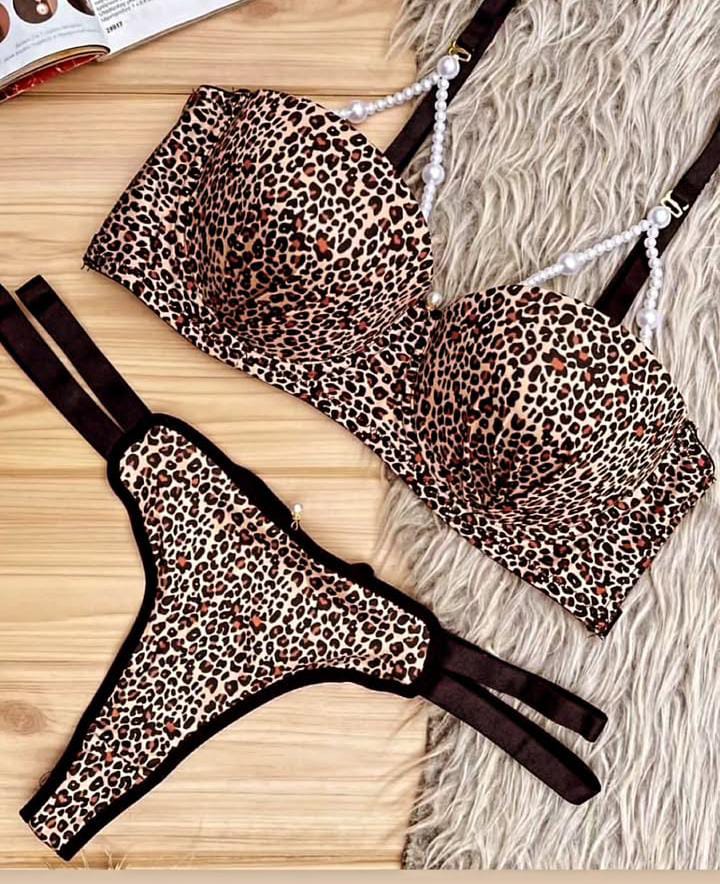 Imported Premium Bra & Panty Set with Beads – Soft Padded - 548