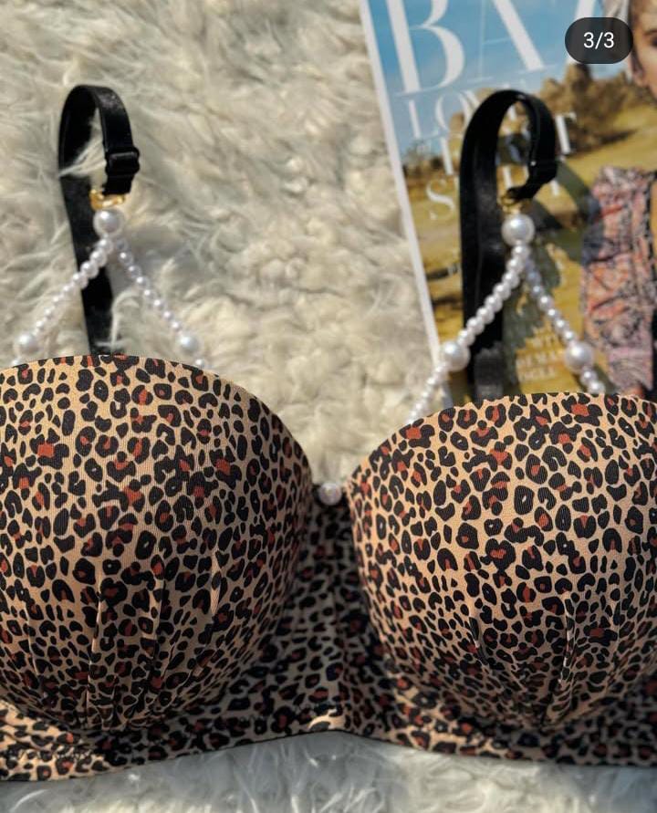 Imported Premium Bra & Panty Set with Beads – Soft Padded - 548