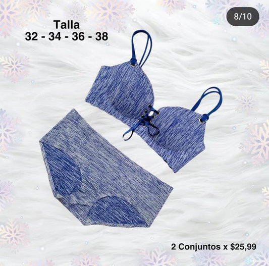 Imported Premium Breast Lace Design Bra & Panty Set – Victoria’s Secret Inspired - 096