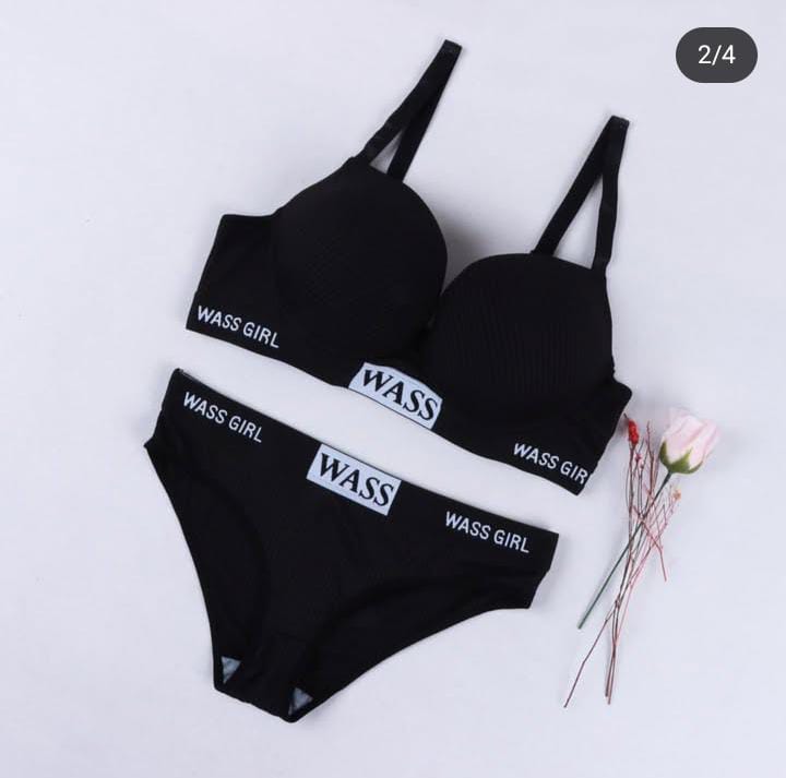 Imported Premium "Was Girl Style" Design Bra & Panty Set – Bold & Beautiful - 121