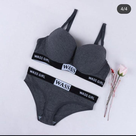 Imported Premium "Was Girl Style" Design Bra & Panty Set – Bold & Beautiful - 122