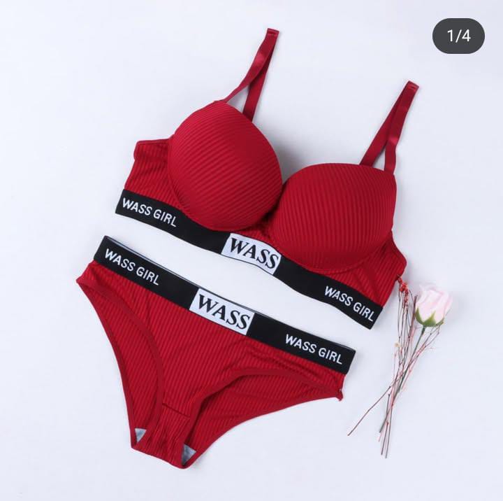 Imported Premium "Was Girl Style" Design Bra & Panty Set – Bold & Beautiful - 123