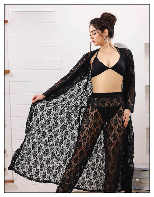 Premium 4-Piece Imported Net Set – Free Size - 0755