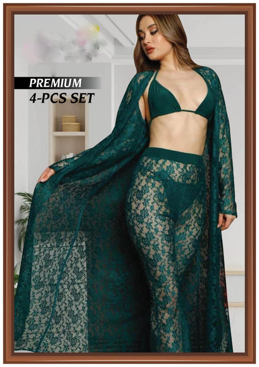 Premium 4-Piece Imported Net Set – Free Size - 0756