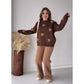 ALL MY HEART COZY SET - BROWN WITH CAMEL HEART