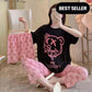 Soft Cotton Jersey 3 PCs Night Suit - 003