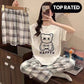 Soft Cotton Jersey 3 PCs Night Suit - 001
