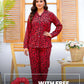 Imported Booski Linen Outfit with Scrunchie  - 016