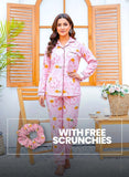 Imported Booski Linen Outfit with Scrunchie  - 08