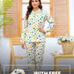 Imported Booski Linen Outfit with Scrunchie  - 02