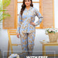 Imported Booski Linen Outfit with Scrunchie  - 01