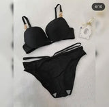 Imported Premium Bra & Panty Set with Beads – Soft Padded - 987