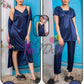 Premium 4-Piece Nightwear Set – Silk Jersey Knit - 0854