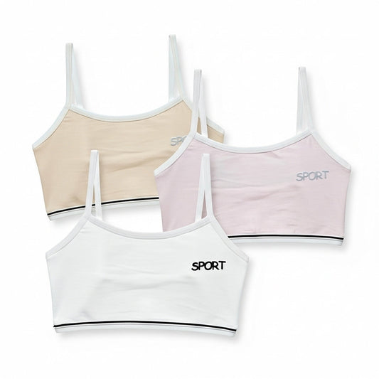 Pack of 3 Teenage Bra - Active Nest