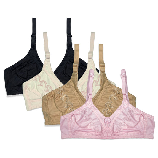 Pack of 4 - Soft Support Bras