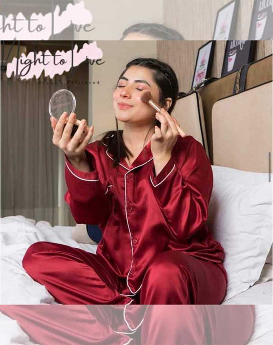 Viscose Silk Trouser Shirt Set(N-T-L-116)